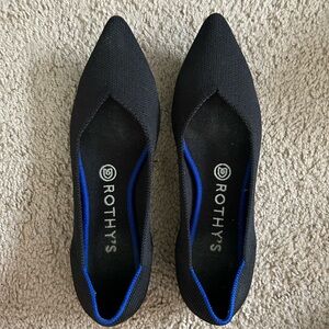 the point Rothy’s flats black size 8